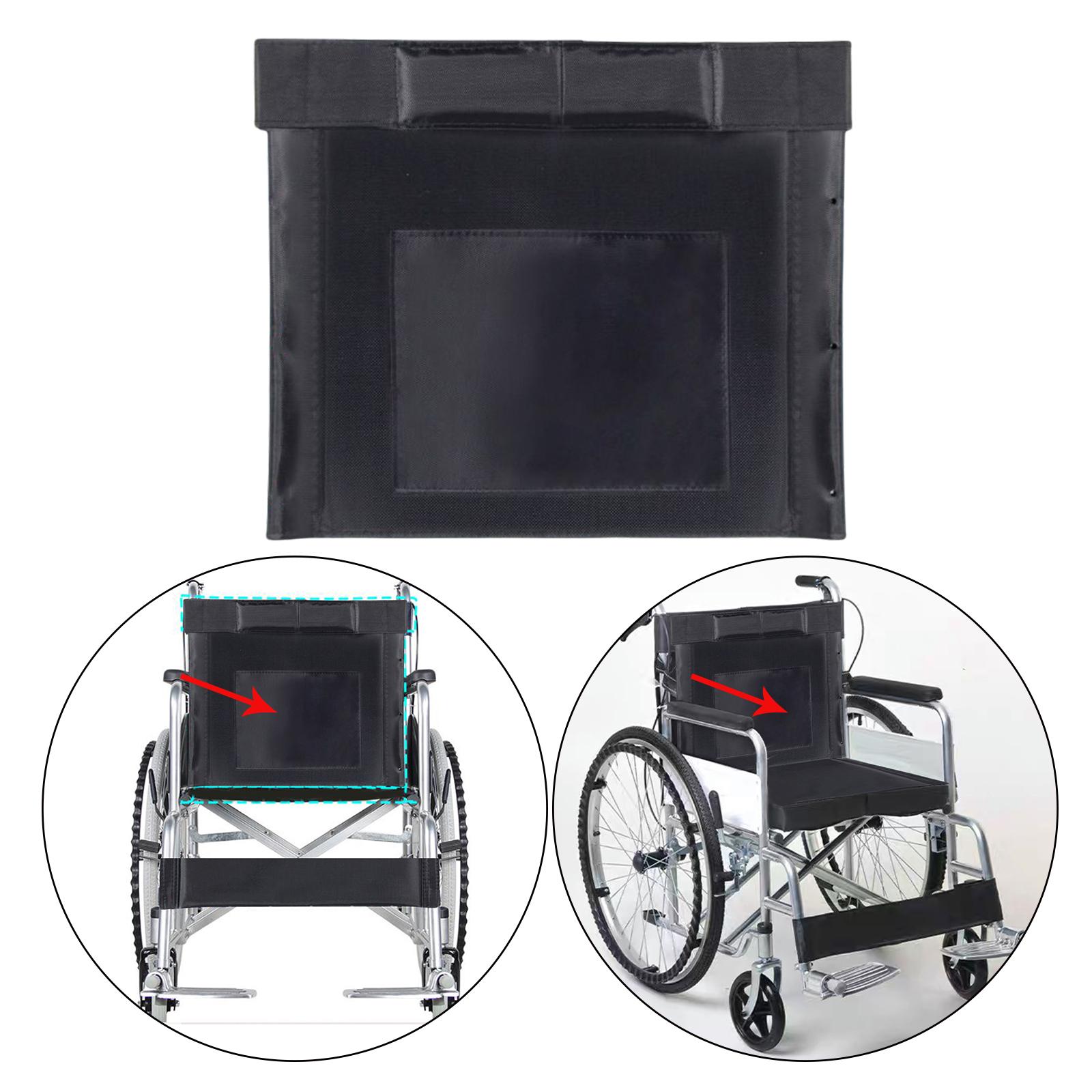 Wheelchair Backrest or Seat Cushion Mat Disability Care Comfortable Soft Durable - Black Backrest